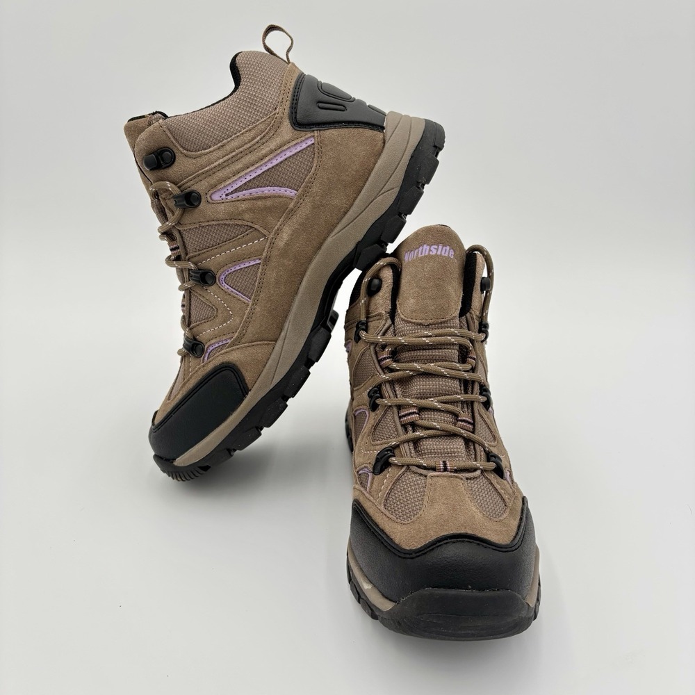 NIB Northside Snohomish Trail Waterproof Hiking Boot Women's 10 Tan Periwinkle